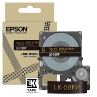 EPSON Schriftband LK LK-5BKP C53S672095, 18 mm, gold auf...