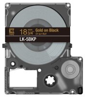 EPSON Schriftband LK LK-5BKP C53S672095, 18 mm, gold auf schwarz, 1 St.