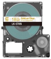 EPSON Schriftband LK LK-5TKN C53S672097, 18 mm, gold auf transparent, 1 St.