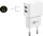 goobay Ladekabel mit Adapter weiß, Kabellänge: 1 m, 12 Watt
