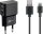 goobay Ladekabel mit Adapter schwarz, Kabellänge: 1,0 m, 12 Watt