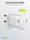 goobay Ladekabel mit Adapter weiß, Kabellänge: 1,0 m, 20 Watt
