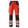 KÜBLER® unisex Warnschutzhose REFLECTIQ rot, schwarz Größe 64