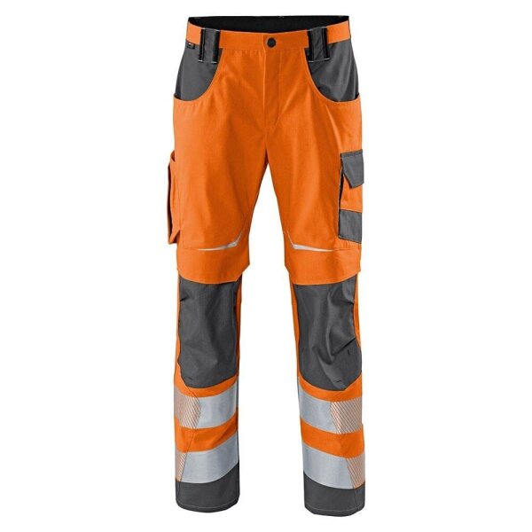 KÜBLER® unisex Warnschutzhose REFLECTIQ warnorange, anthrazit Größe 64