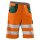 KÜBLER® unisex Warnschutzhose kurz REFLECTIQ orange, moosgrün Größe 62