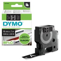 DYMO Schriftband D1 45811 S0720910, 19 mm, weiß auf...