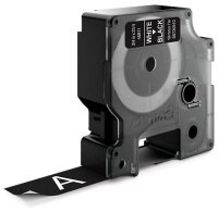 DYMO Schriftband D1 45811 S0720910, 19 mm, weiß auf schwarz, 1 St.