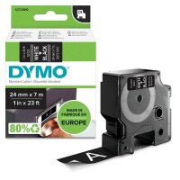 DYMO Schriftband D1 53721 S0721010, 24 mm, weiß auf...