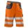 KÜBLER® unisex Warnschutzhose kurz REFLECTIQ warnorange, anthrazit Größe 54