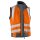 KÜBLER® unisex Warnweste REFLECTIQ warnorange, anthrazit Größe 4XL