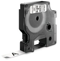 DYMO Schriftband D1 16957 S0718040, 12 mm, schwarz auf weiß, 1 St.