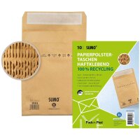 10 MAILmedia Polstertaschen SUMO® 1513 braun für...