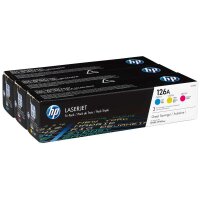 HP 126A (CF341A) cyan, magenta, gelb Tonerkartuschen,...