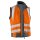 KÜBLER® unisex Warnweste REFLECTIQ warnorange, anthrazit Größe XS