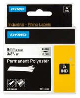 DYMO Schriftband RHINO  18508 18508DMO, 9 mm, schwarz auf...