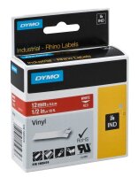 DYMO Schriftband RHINO  1805416, 12 mm, weiß auf...