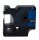 DYMO Schriftband RHINO  1805243, 12 mm, weiß auf blau, 1 St.
