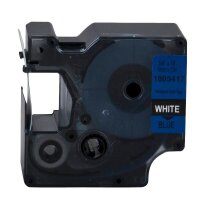 DYMO Schriftband RHINO  1805417, 19 mm, weiß auf blau, 1 St.
