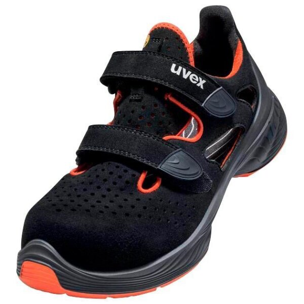 uvex unisex S1 Sicherheitssandalen 68488 schwarz Größe 44