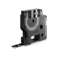 DYMO Schriftband RHINO  1805437, 9 mm, weiß auf schwarz, 1 St.