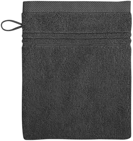 Dyckhoff Waschlappen Nature anthrazit 16 x 21 cm, 6 St.