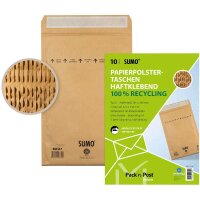 10 MAILmedia Polstertaschen SUMO® 1517 braun für...