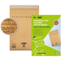 10 MAILmedia Polstertaschen SUMO® 1519 braun für...