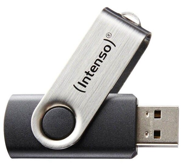 Intenso USB-Stick Basic Line schwarz, silber 8 GB, 1 St.