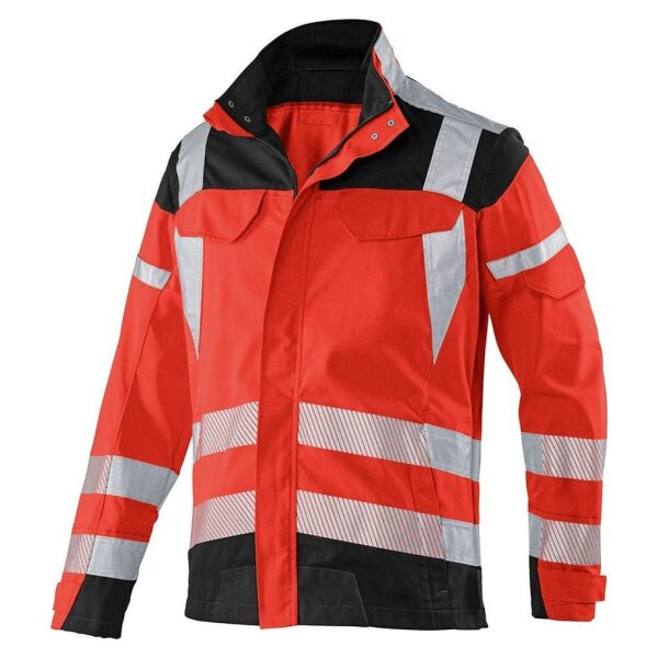 KÜBLER® unisex Warnjacke REFLECTIQ rot, schwarz Größe 64