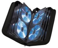 hama 80er CD-/DVD-Tasche Wallet schwarz, 1 St.