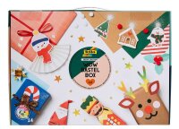 folia Bastelset Weihnachten 54-tlg. mehrfarbig