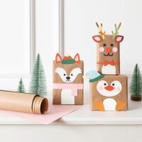 folia Bastelset Weihnachten 54-tlg. mehrfarbig
