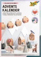 folia Adventskalender Bergdorf mehrfarbig