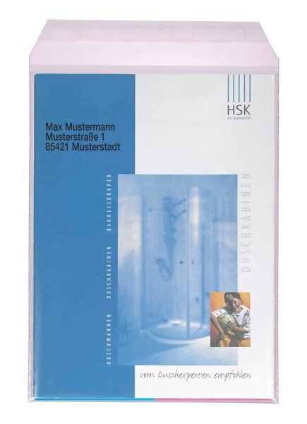 docuCARE® Folienversandtaschen DIN C4 ohne Fenster transparent 100 St.