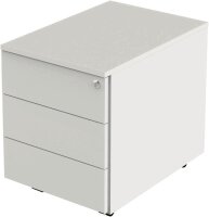 Kerkmann Form 1 Rollcontainer weiß 3 Auszüge 42,0 x 60,0 x 54,0 cm
