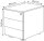 Kerkmann Form 1 Rollcontainer weiß 3 Auszüge 42,0 x 60,0 x 54,0 cm
