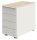 Kerkmann Form 1 Standcontainer weiß, ahorn 4 Auszüge ohne-Muldengriff weiß 42,0 x 80,0 x 72,0 - 76,0 cm