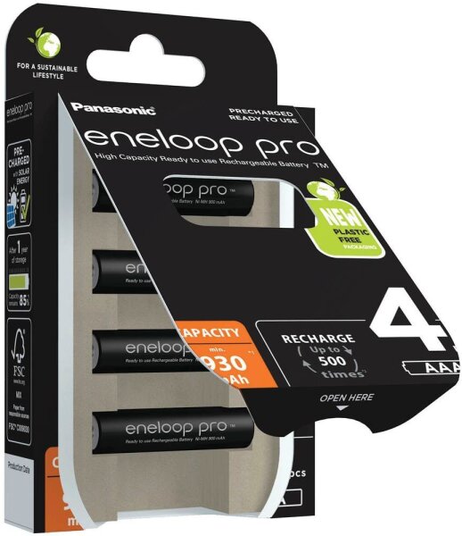 eneloop Akkus pro Ni-MH Micro AAA 930 mAh, 4 St.