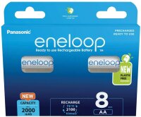eneloop Akkus Ni-MH Mignon AA 2.000 mAh, 8 St.
