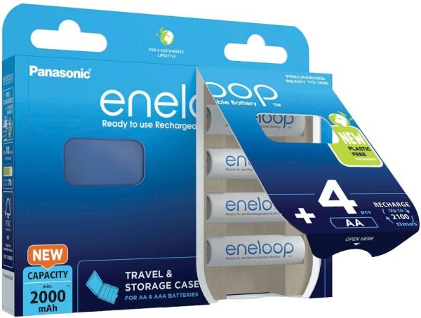 eneloop Akkus Ni-MH Mignon AA 2.000 mAh, 4 St.