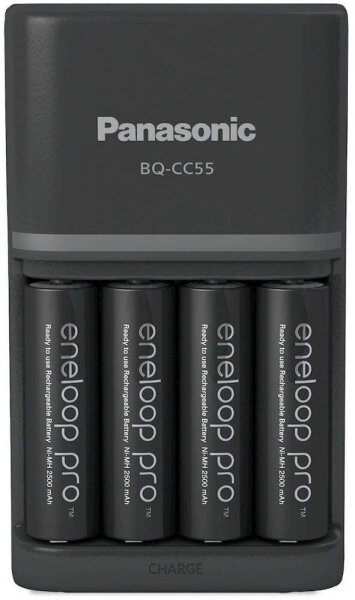 eneloop Smart Plus Charger BQ-CC55 Akku-Ladegerät inkl. Akkus
