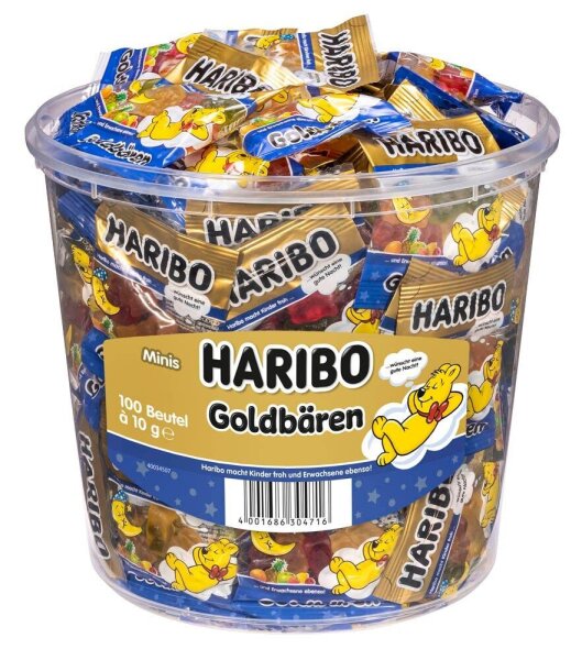 HARIBO Goldbären Gute Nacht Fruchtgummi 1 kg, 100 St.