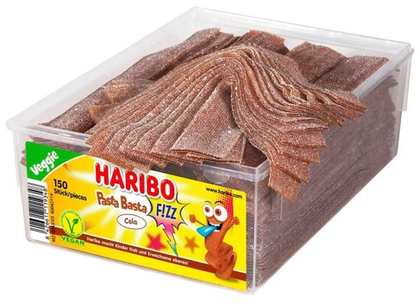 HARIBO Pasta Basta Cola Fruchtgummi 150 St./1125,0 g, 150 St.