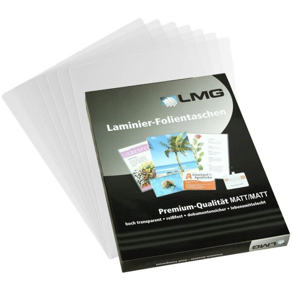 LMG Laminierfolien matt für A4 125 micron, 25 St.