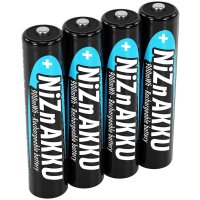 ANSMANN Akkus NiZn Micro AAA 550 mAh, 4 St.