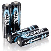 ANSMANN Akkus NiZn Mignon AA 1.500 mAh, 4 St.