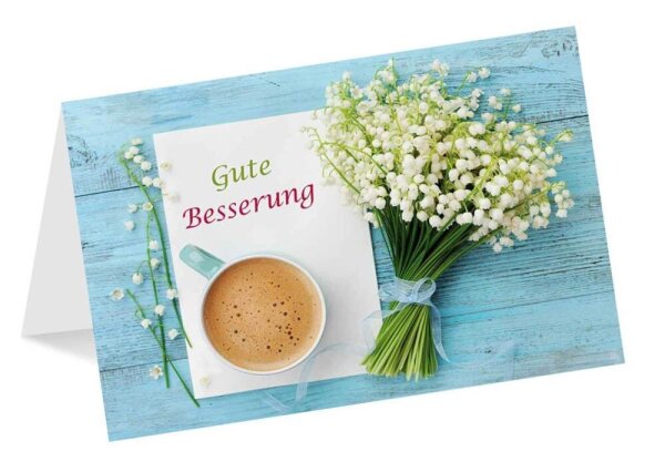 LUMA Genesungskarte Kaffeetasse LU1558 DIN B6, 1 St.