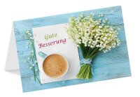 LUMA Genesungskarte Kaffeetasse LU1558 DIN B6, 1 St.