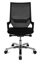 Topstar Bürostuhl Autosynchron®-1 Alu, AU1090 T20 Stoff schwarz, Gestell alu