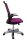 Topstar Bürostuhl Autosynchron®-1 Alu, AU1090 T33 Stoff lila, Gestell alu